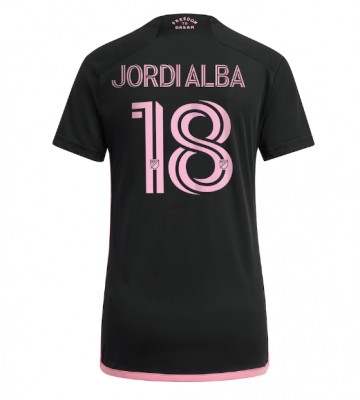 Maillot de foot Inter Miami Jordi Alba #18 Extérieur Femmes 2023-24 Manches Courte